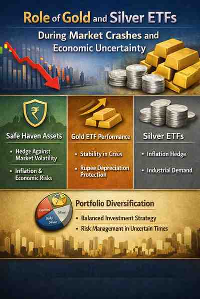 Role of Gold and Silver ETFs During Market Crashes and Economic Uncertainty