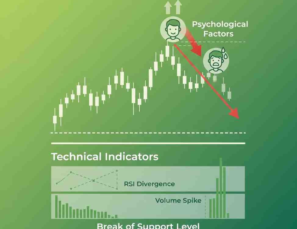 What Causes Market Reversals? Technical and Psychological Factors