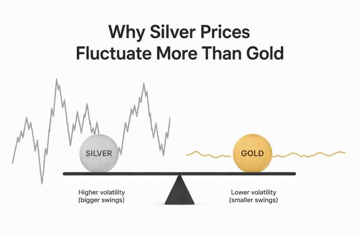 Why Silver Prices Fluctuate More Than Gold: Key Factors Explained