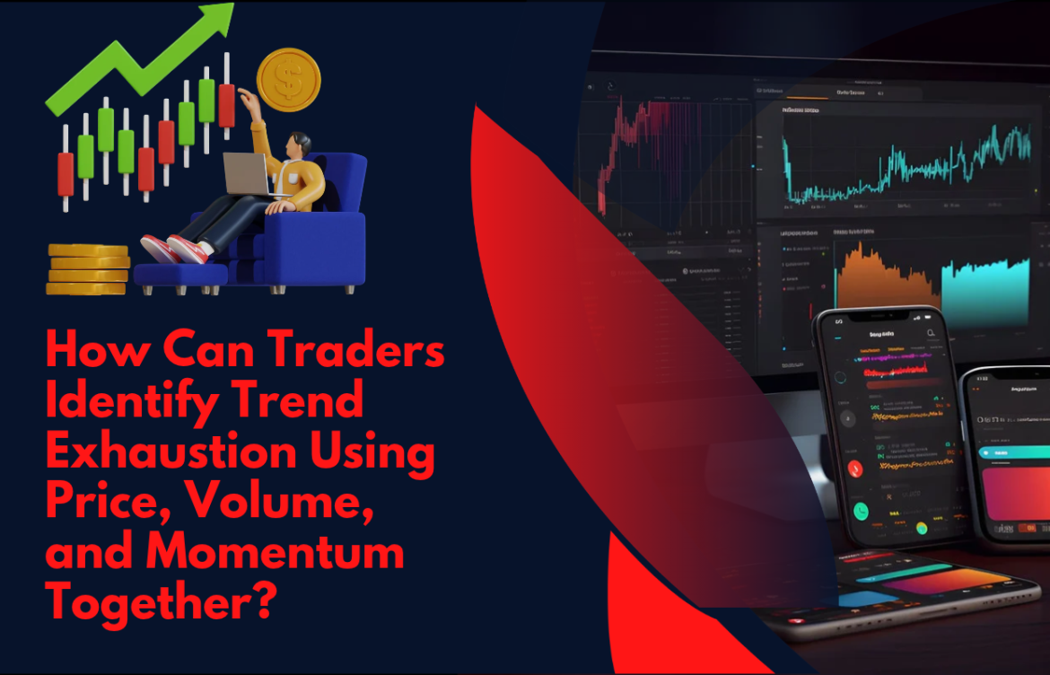 How Can Traders Identify Trend Exhaustion Using Price, Volume, and Momentum Together?